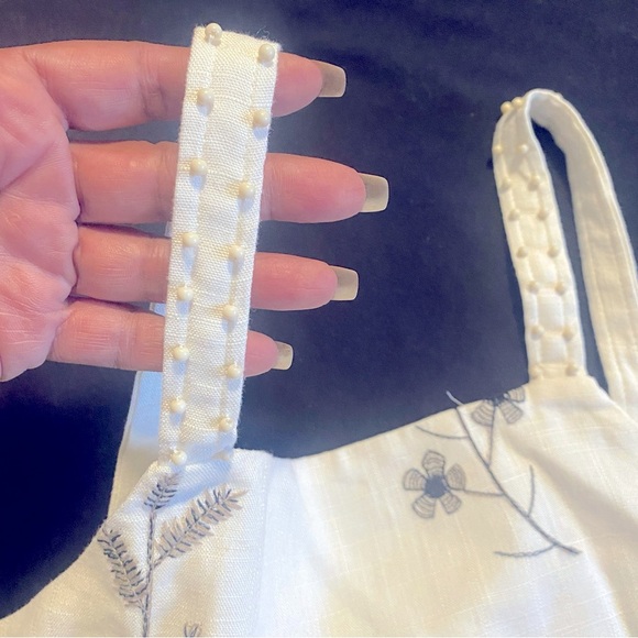 NWOT TIKTOK VIRAL ZARA EMBROIDERED LINEN BLEND ECRU SKIRT & TOP SET - SIZE S - Picture 11 of 16